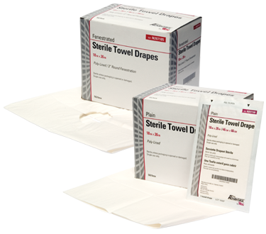 Towel Drape Plain Disposable Poly-interlined Sterile Latex-free 18'X26' White (300/CS) by Pro Advantage  ID N207100